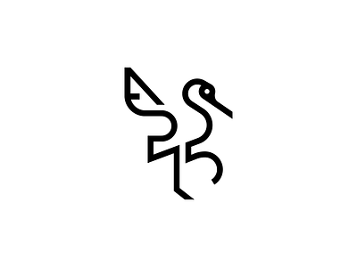 Sandhill Crane Logo Design by Jenggot Merah on Dribbble