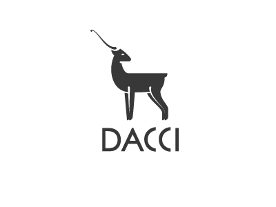 Antelope animal antelope antlers dacci elegant gift logo mark