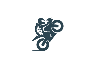 Fast & Slow animal bike fast logo logos mark motorbike shalamanov slow turtle unused wheely