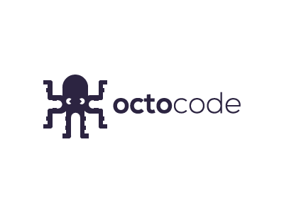 Octocode code code academy coding courses education gamer logo logo design mark octopus sign web