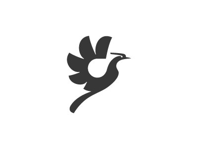 Paradise Bird Logo animal bird black branding design fly icon illustration logo logodesign logos mark minimal paradise shalamanov sky vector wings