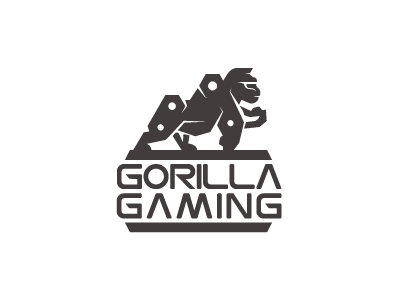Gorilla Gaming shalamanov performance game monkey arcade strong power animal concept logo gaming gorilla