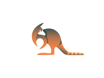 Yellow Footed Rock Wallaby jump identity illustration idea behance endangered animals project yellow footed rock wallaby branding logo animal