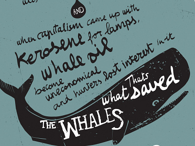 Whales saved by kerosene