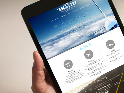 Pilots Mentoring Website aviation pilots responsive web