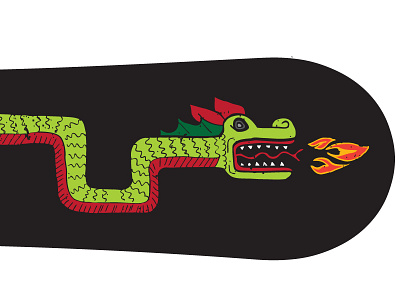 Crispy Dragon dragon snowboard