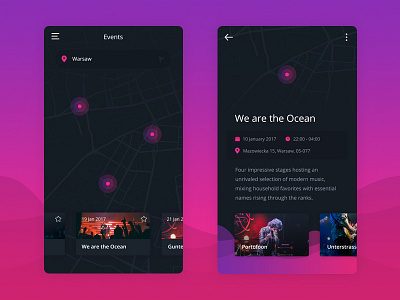 Social Music App - Events