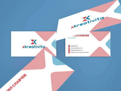 Xkreativita - Cards brand brand design brand identity branding business card creative agency design graphic design logo logo design print design product design