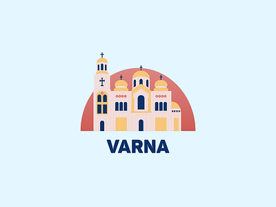 Varna Illustration catedral city city illustration design graphic design illustration varna vector