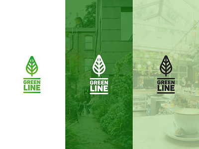 Green Line Logos brand brand identity branding business design graphic design green green logo logo logo design product design vector