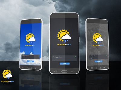 Weather Or Not - Weather Gambling App Concept Design app branding design development mobile app mobile design ui ux website