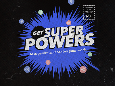 SuperPower ads design design illustration power superhero typography vector web