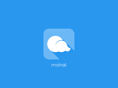 Molnat v.3 blue contacts flat icon ios iphone light logo molnat