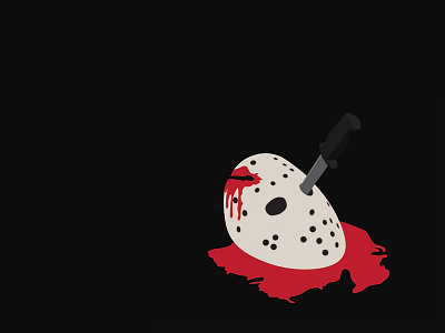 Flat Friday the 13th Poster