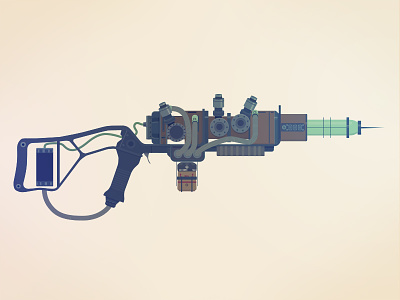 A3 21's Plasma Rifle apocalyptic armory fallout flat game illustration plasma rifle weapon zattberg
