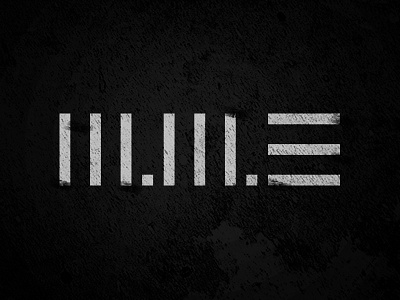 W.W.3 3 black future logo minimalistic war world