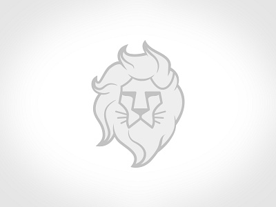 Lion head air flat flow hair head lion logo mane