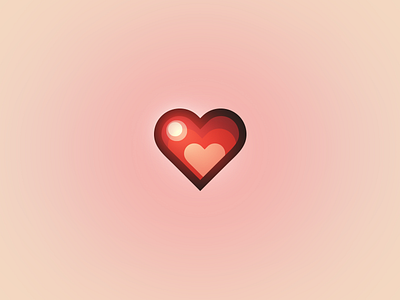 Sixteen-bit Heart 16 bit design flat game heart illustration nes nintendo zattberg zelda