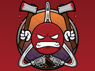 Vudvuzela angry cartoon dubstep red vector vudvuzela