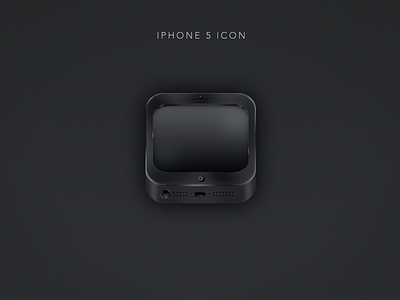 iPhone 5 icon 5 apple black icon iphone psd