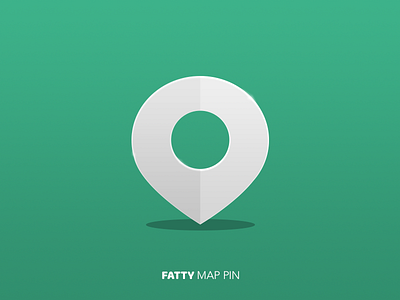 Fatty map pin