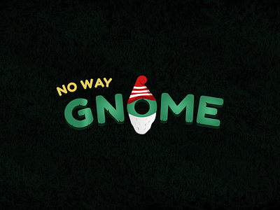 No Way Gnome branding concept game graphic design logo video game