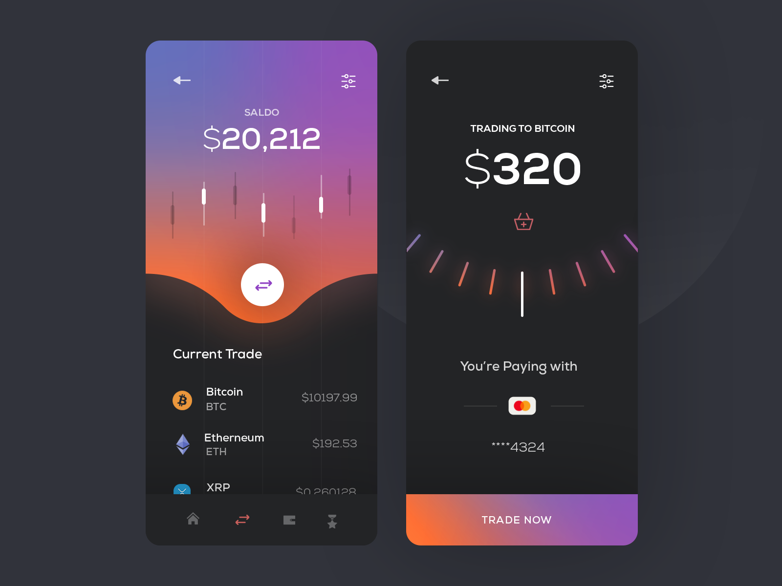 Bitcoin Payments Mobile App by Szymon Dziukiewicz for Lexogrine on Dribbble