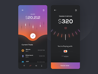 Bitcoin Payments Mobile App app clean crypto wallet cryptocurrency design mobile payment ui ux