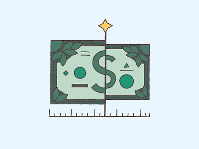Good rates dollar green illustration money rates vector