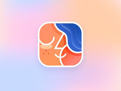Сute face icon app cute face forfun girl icon illustrator pink vector