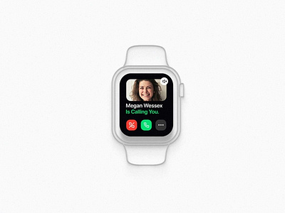 Call Screen UI concept / Apple Watch