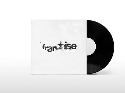 Travis Scott's "Franchise" Vinyl Art /  Helvetica Type