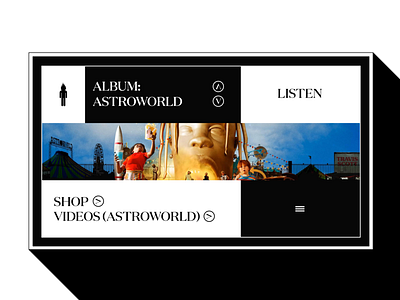 Travis Scott's Website Concept / Homepage