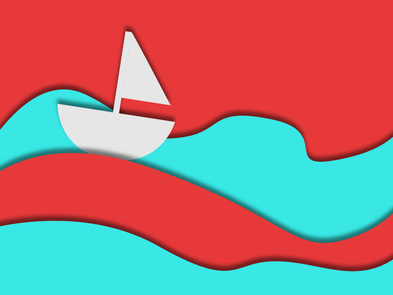 Simple Sailboat web design vector art boat sailboat webpage simple vector illustration