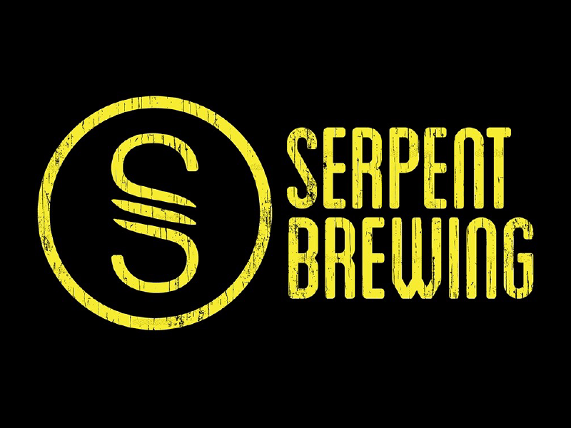 Serpent Brewing Logo oregon illustration distressed logo design logo graphic design