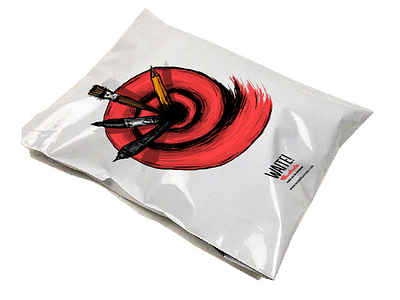 Waite! Illustrate Poly Mailers envelope goodies illustration mail mailer mock up packaging stickermule
