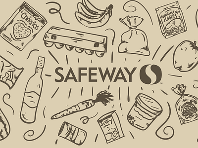 Safeway Tote Bag Design apparel bag design icon illustration packaging safeway screenprint