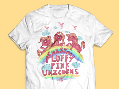 Chasing Fluffy Pink Unicorns