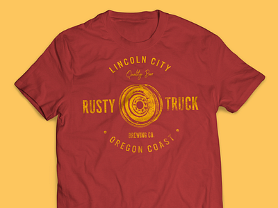 Rusty Truck Brewing Co. T-Shirt apparel brewery illustration screenprint t shirt t shirt design