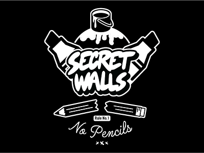 Secret Walls - No Pencils apparel art design illustration no pencils secret walls snake tshirt