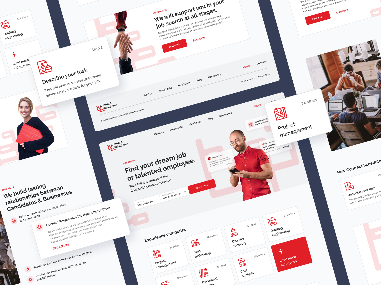 Website for Job search service by Yuriy for Seahawk on Dribbble