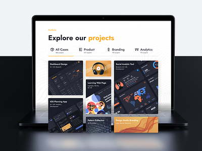 Creative Agency Website - Project Grid