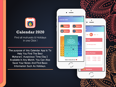 Calendar 2020 adobe photoshop app icon sketchapp typography ui design uiux uxresearch