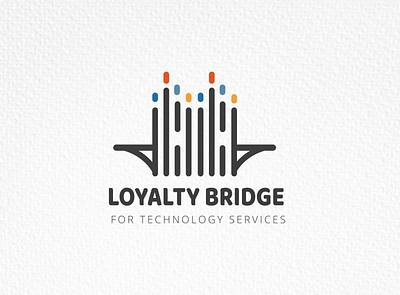 Loyalty Bridge Identity Design blue branding design graphic design illustration libya logo photoshop ui ux vector