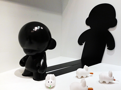 Shadow Mega Munny art black kid robot munny shadow this is not a toy toy vinyl