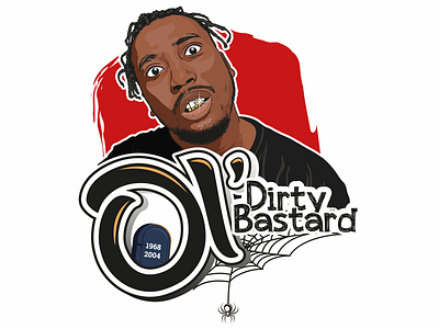 Ol’ Dirty Bastard wutang odb portrait illustrator