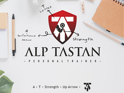 Alp Taştan Logo Concept logo personeltrainer fitness