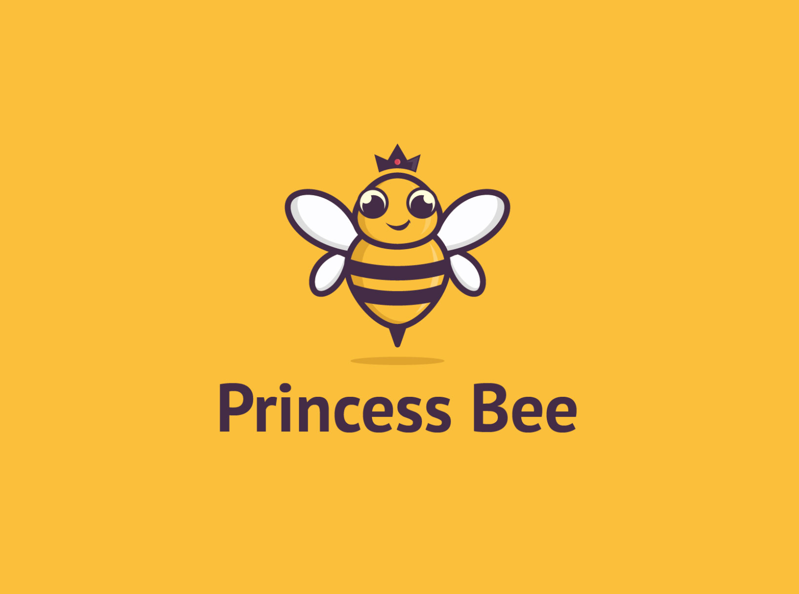 Princess Bee Logo by Parajunior on Dribbble