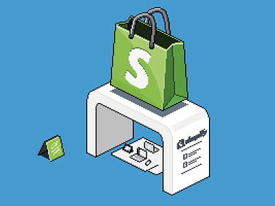 Shopify booth pixelart