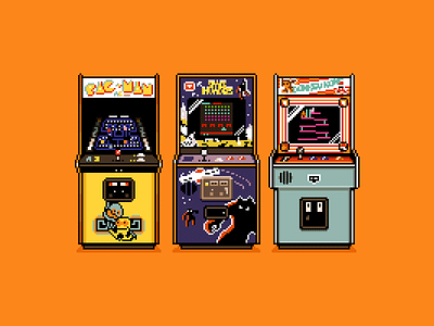 The Classics arcade donkey kong pacman pixel pixel art pixels space invaders